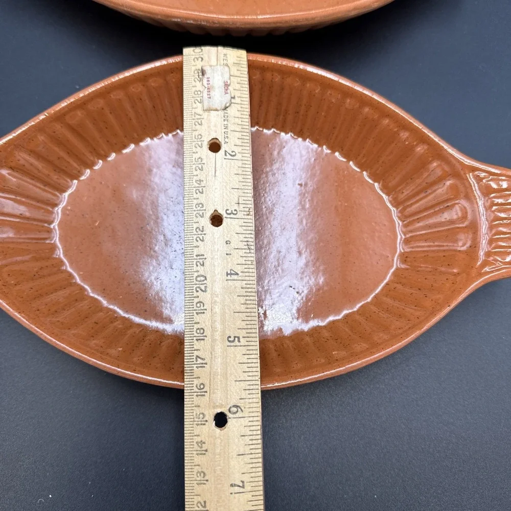 Terracotta Casserole Dish Set Creme Brûlée Bakeware USA Made Baking Quality Made